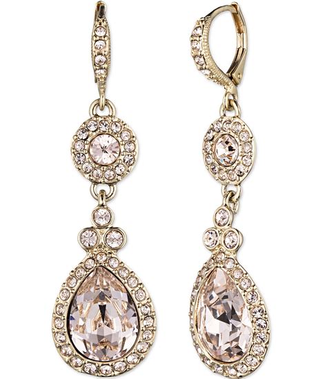 givenchy crystal drop statement earrings|givenchy crystal earrings.